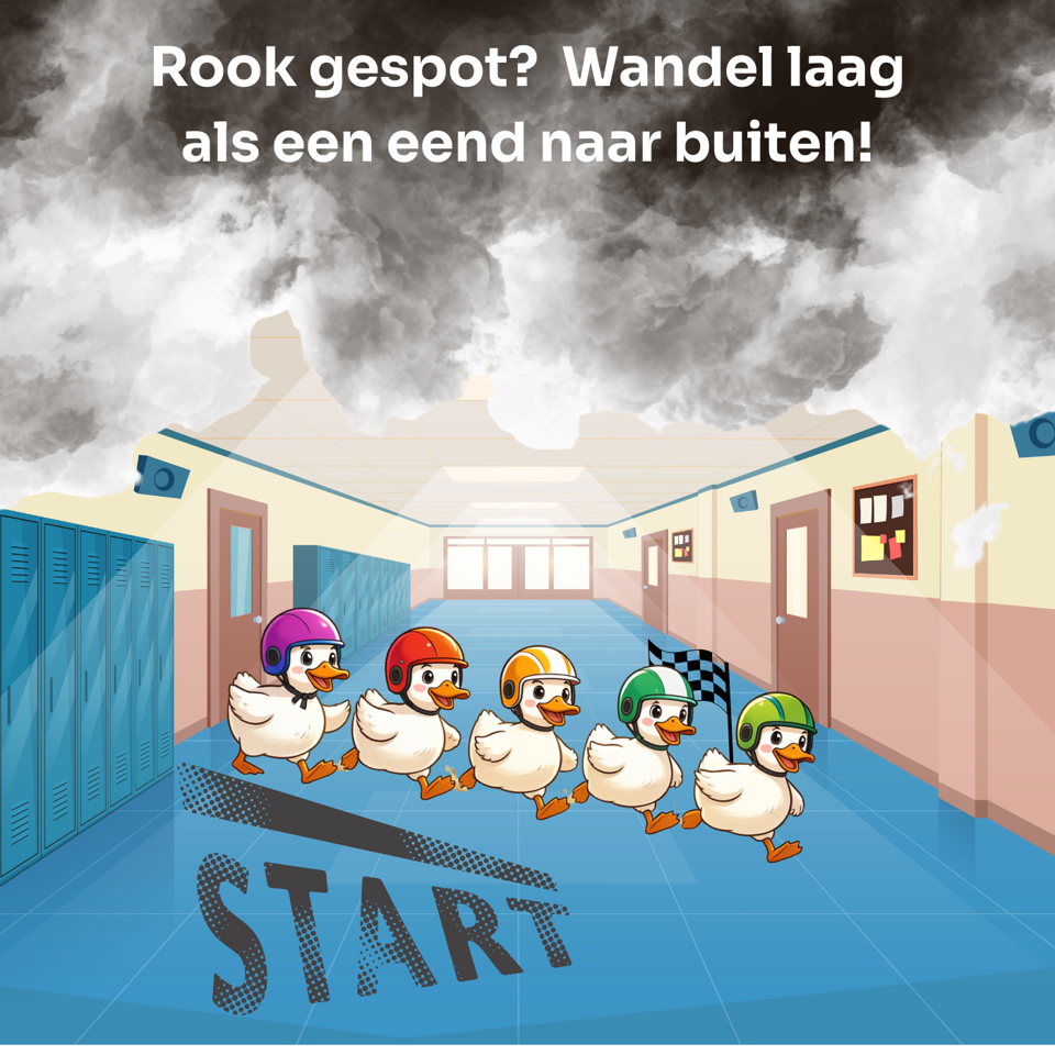 Rook gespot? Wandel laag als een eend naar buiten.