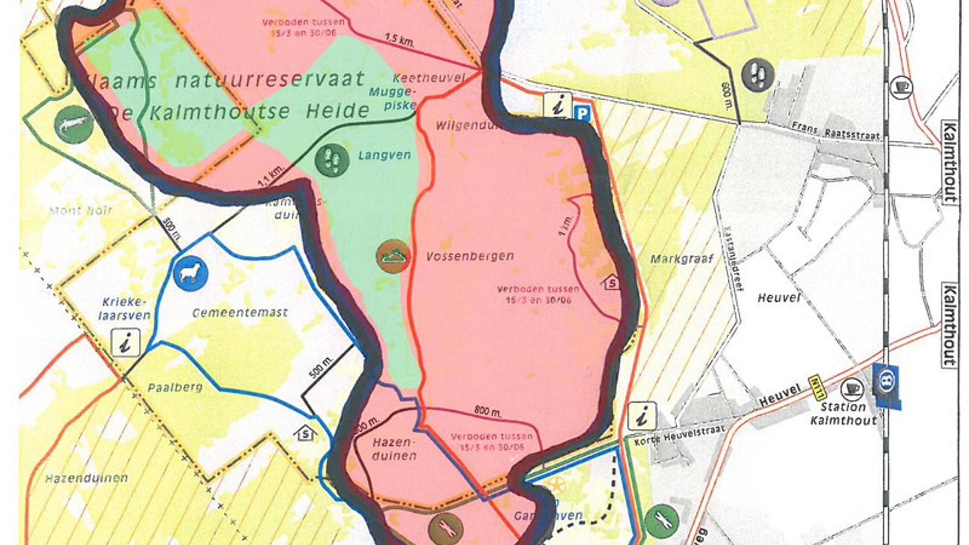 2011 HB Kaart Getroffen Gebied